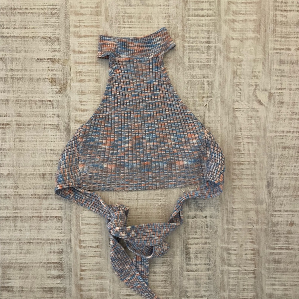Orange and Blue Crop Top from South Moon Under
